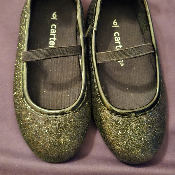 Carter's Other - Carter's Girls' Glitter Mary Jane Flats in Black